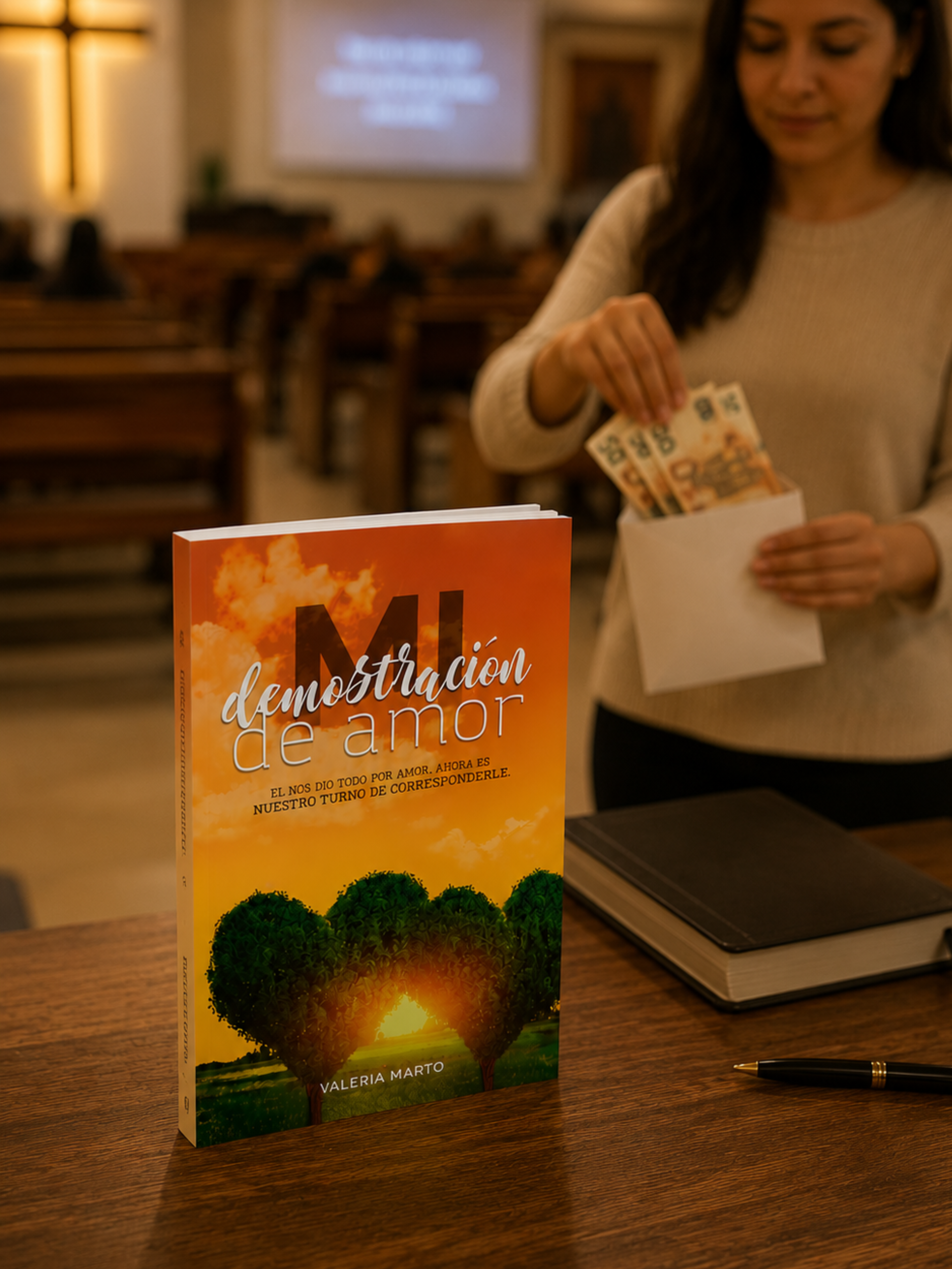 Libro cristiano Mi Demostración de Amor con enseñanzas bíblicas sobre el diezmo, las ofrendas y la generosidad como parte de la vida cristiana.